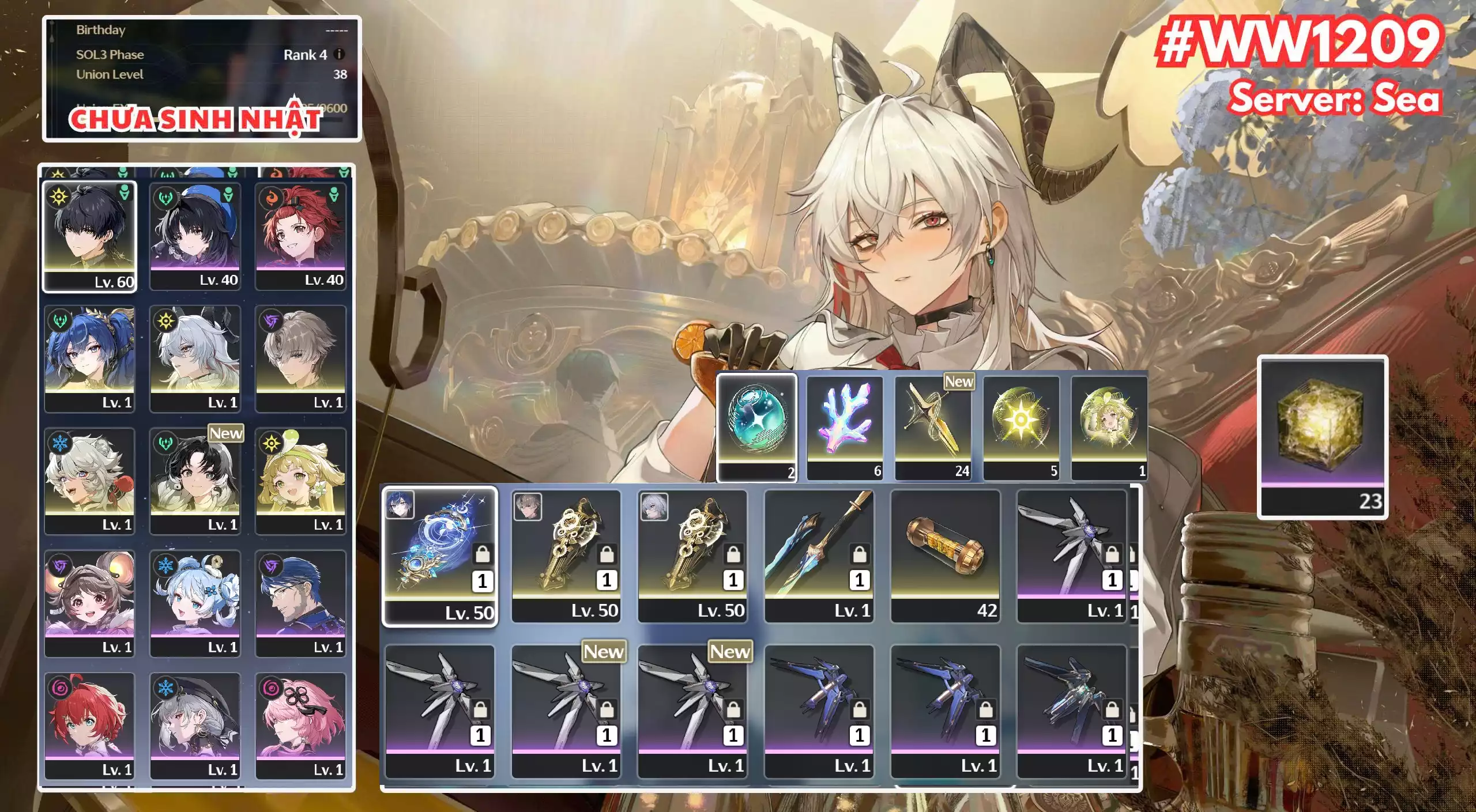 [ ACC VIP ] WW1209 Zani  trấn với yao ( Trấn Zani ) + Iuno R0A1