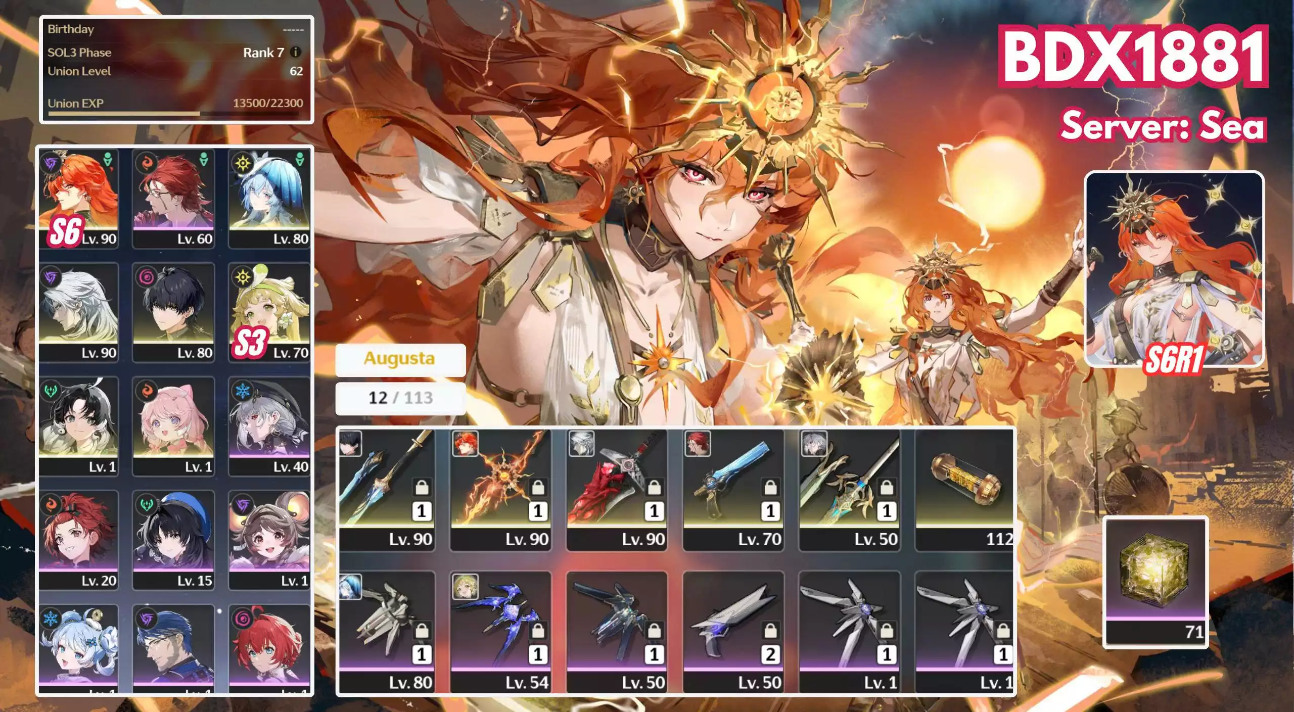 BDX1881 - AUGUSTA S6R1 DUY NHẤT CỦA SHOP