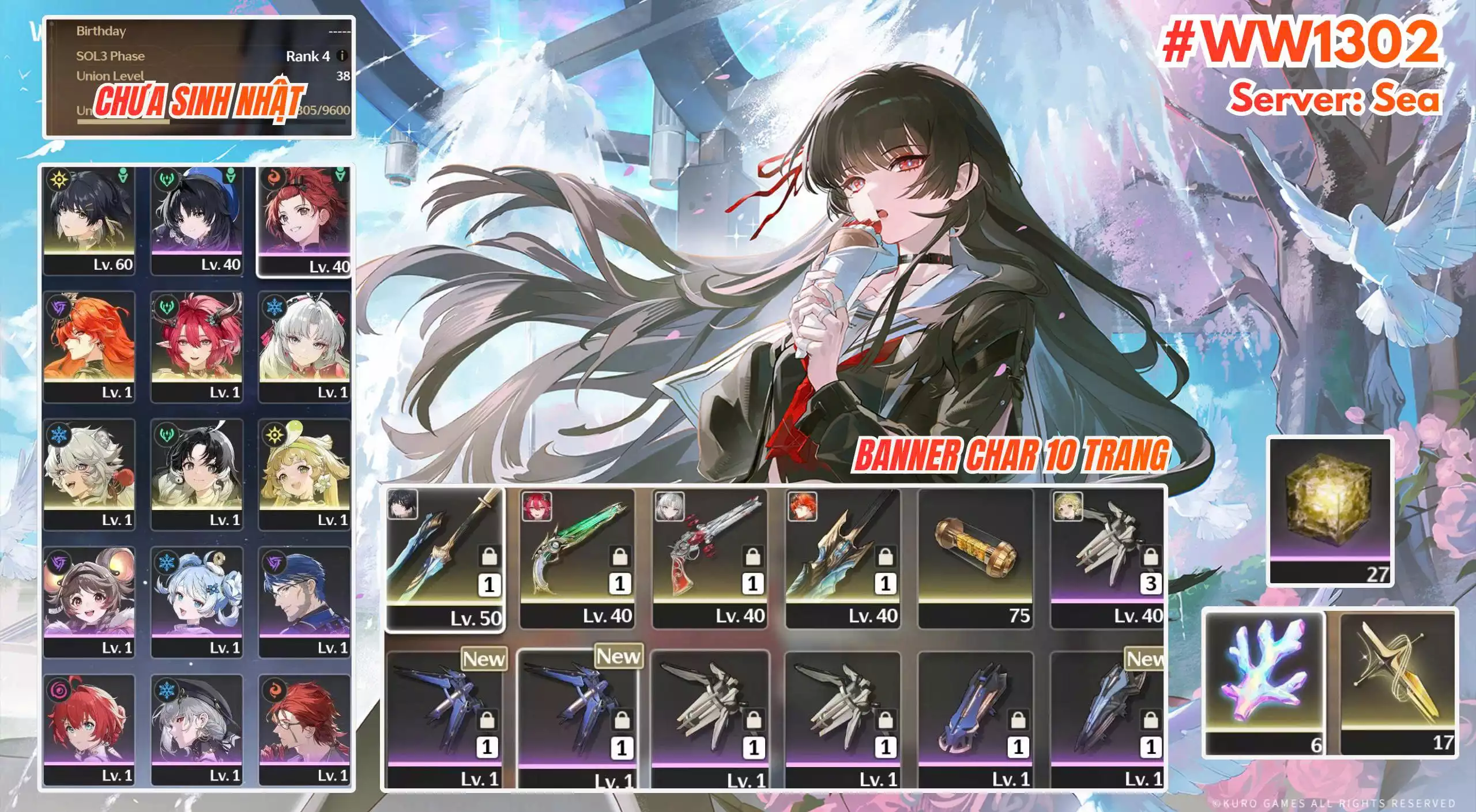 [ ACC VIP ] WW1302 CIACCONA trấn + CARLOTTA trấn + Augusta