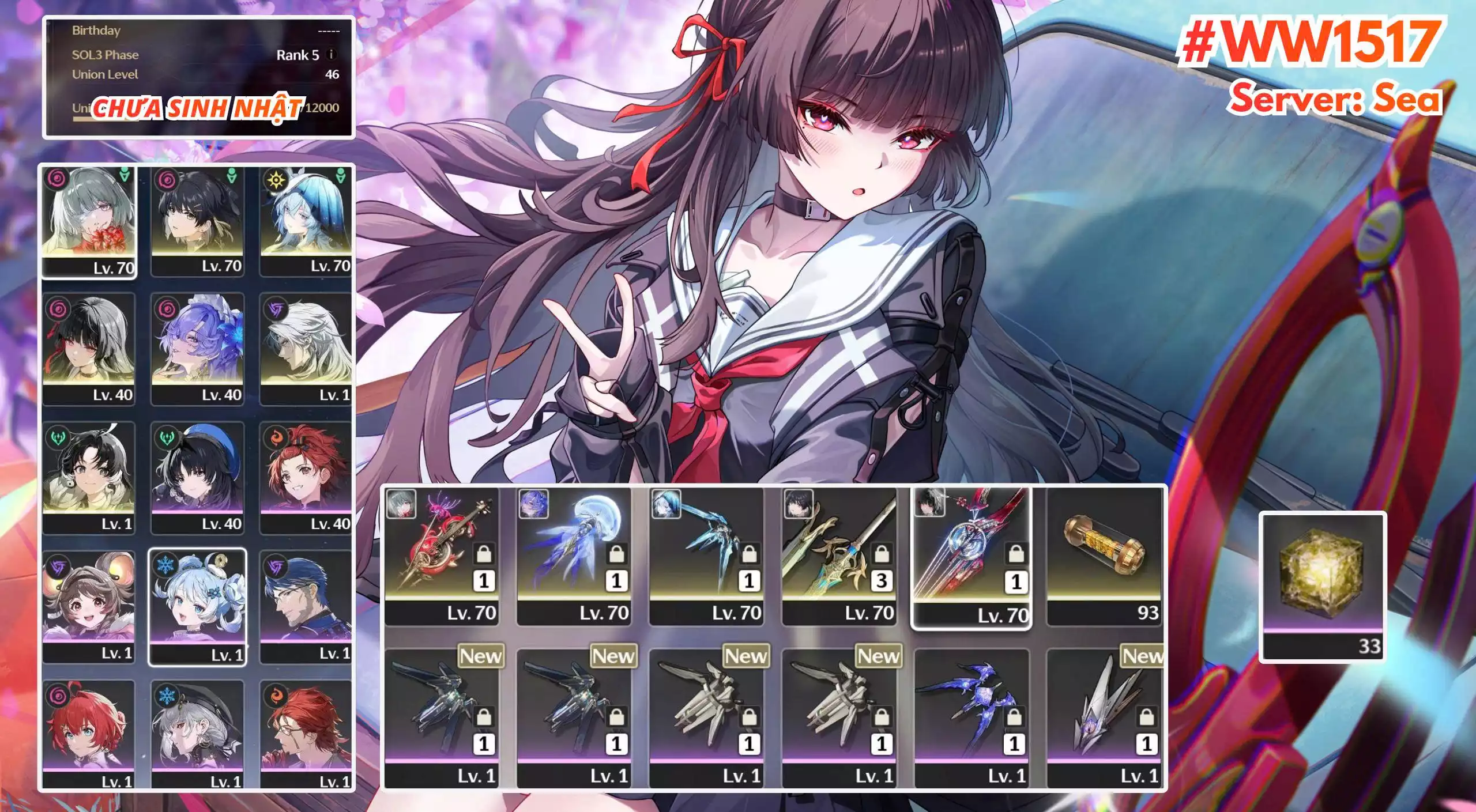 [ ACC VIP ] WW1517 Phrolova R0A1+ Canta R0A1 + Chisa R0A1 + Shoe