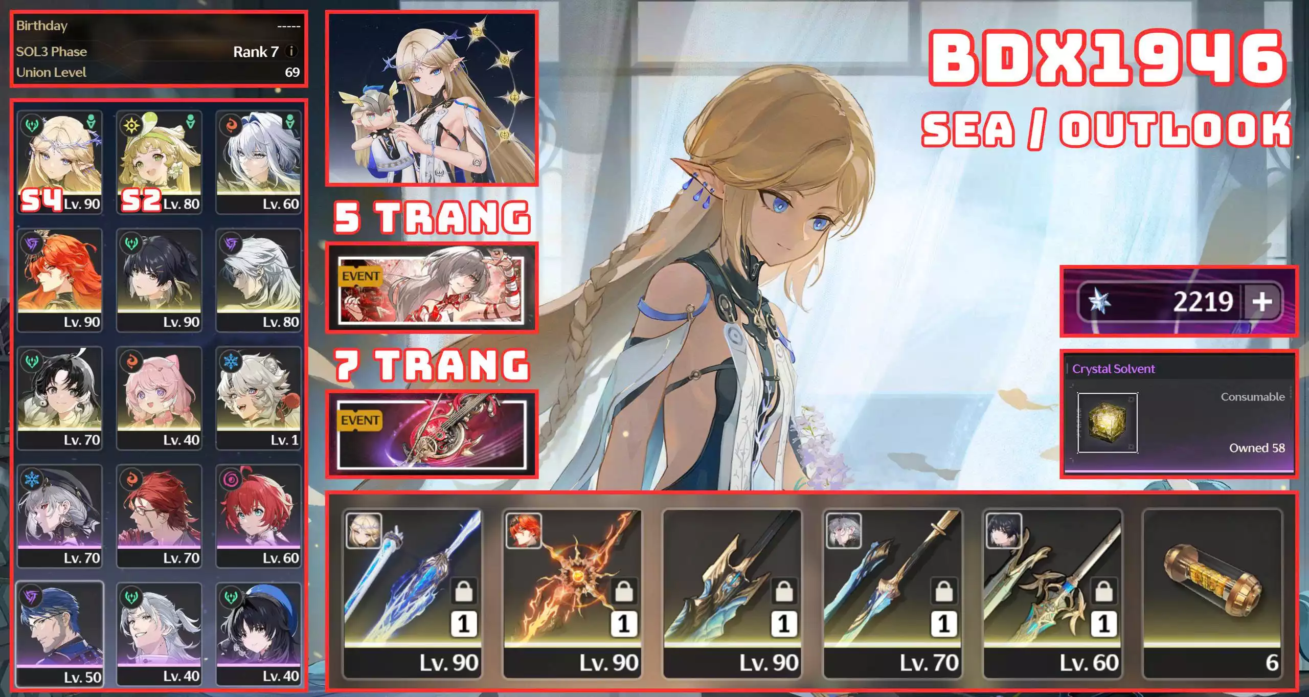 BDX1946 - 3 DPS MẠNH NHẤT GAME / CARTE S4R1