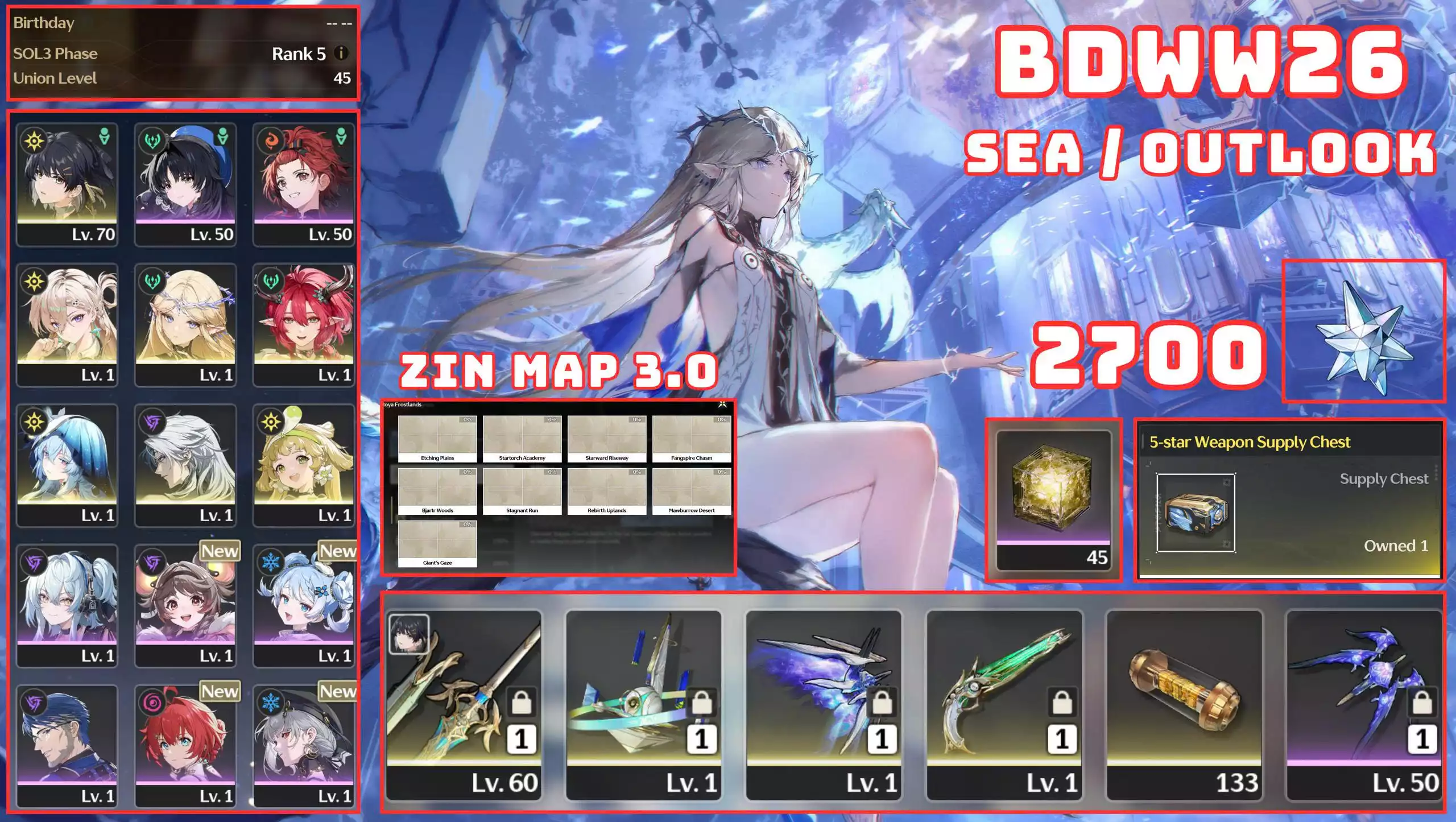 BD26 - 4 CHAR 2 TRẤN CỰC NGON / 2K7 ĐÁ / ZIN MAP 3.0