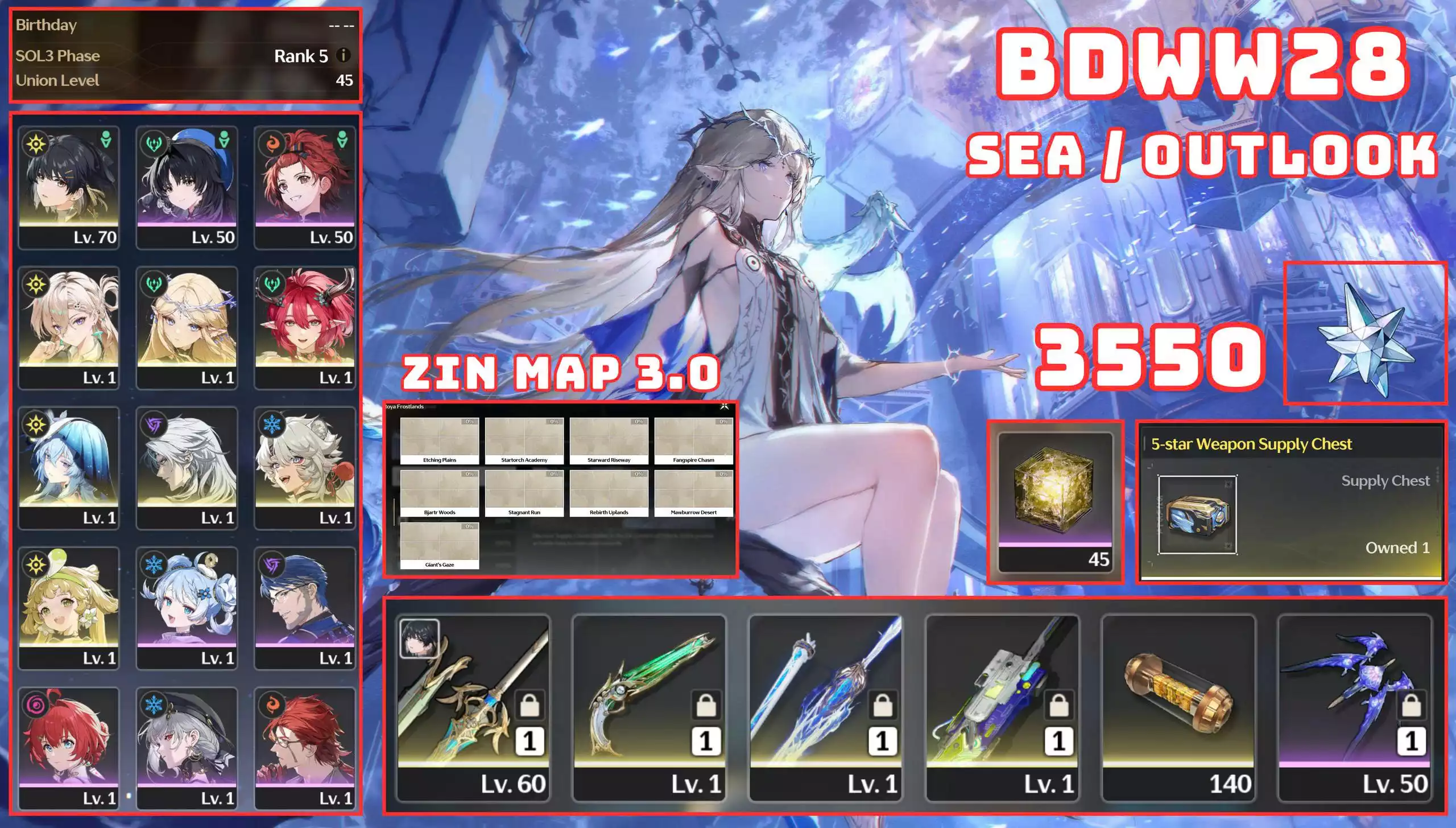 BD28 - 4 CHAR 2 TRẤN CỰC NGON / 3K5 ĐÁ / ZIN MAP 3.0