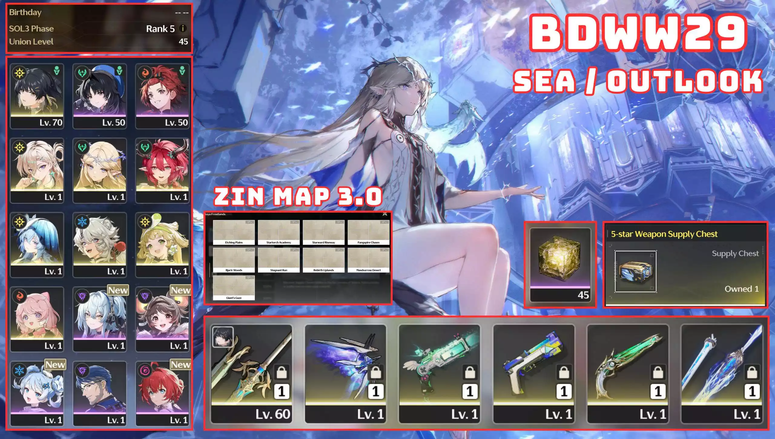 BD29 - 4 CHAR 4 TRẤN CỰC NGON / ZIN MAP 3.0