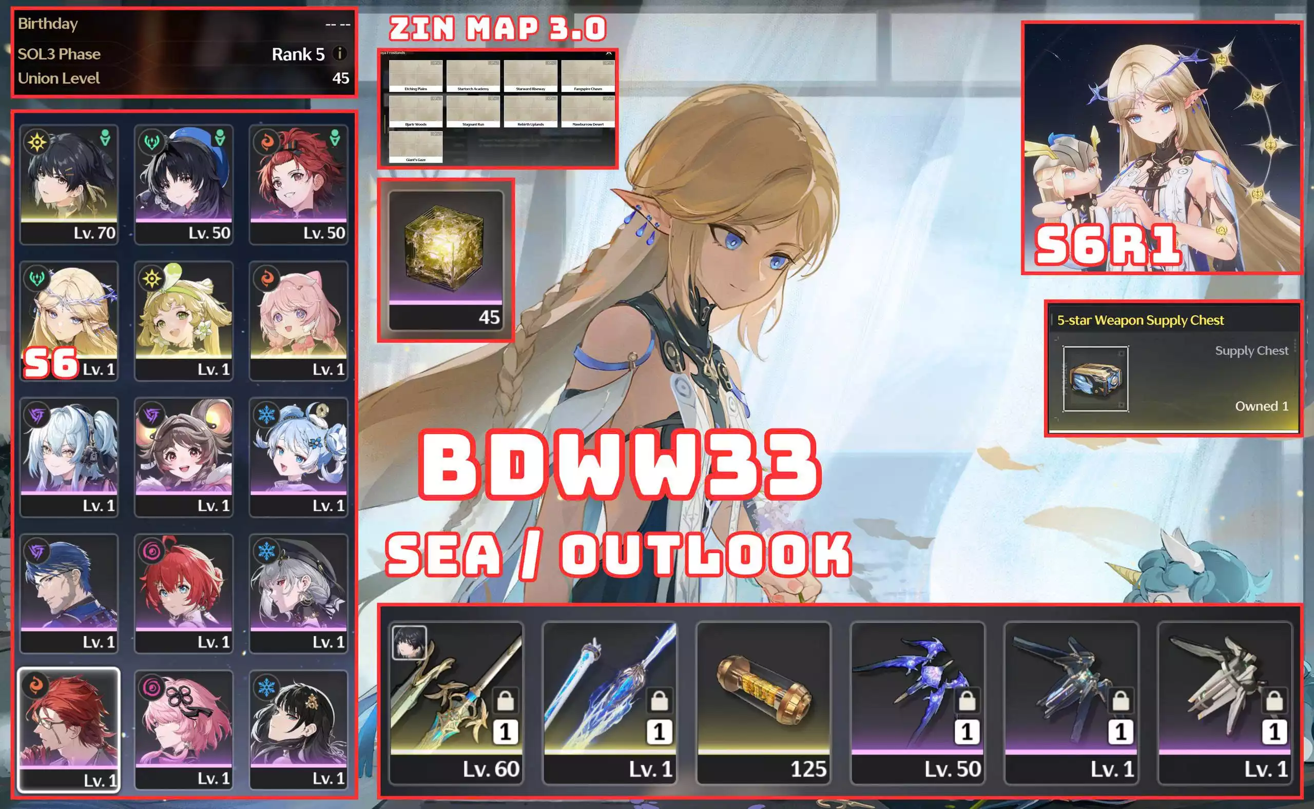 BD33 - CARTETHYIA S6R1 RẺ VÀ NGON / ZIN MAP 3.0