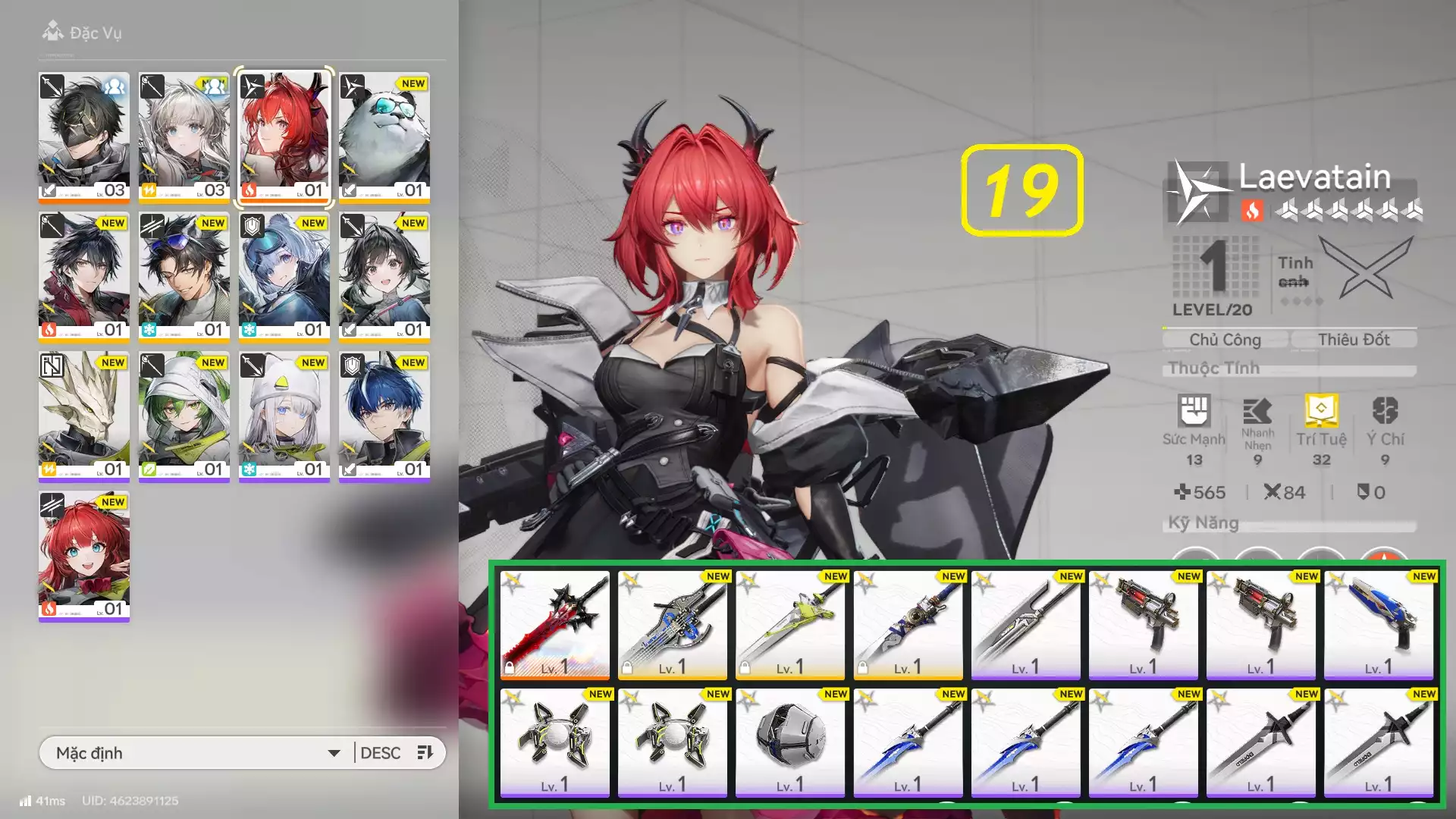 Laevatain Trấn Ar2 Full tài nguyên, còn banner TT, có nút nhảy - Team đẹp giá rẻ phù hợp trải nghiệm game từ đầu