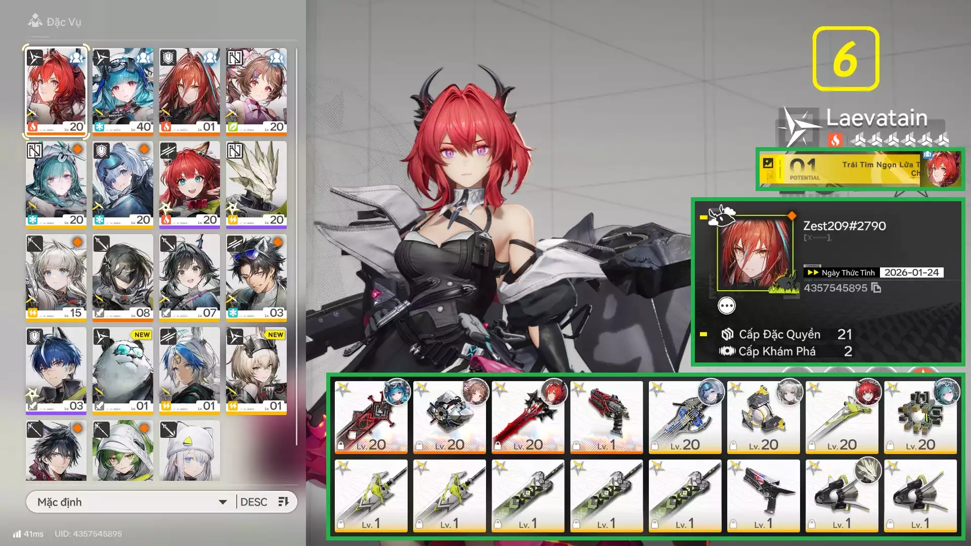 Combo Hot Laevatain E1 Trấn kẹp Last Rite/Ember Team đẹp giá rẻ cho ae trải nghiệm game