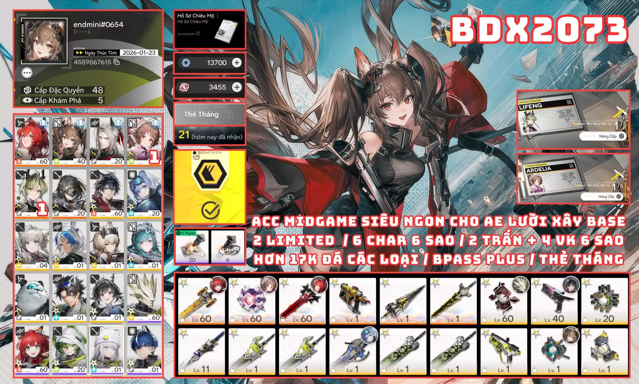 BDX2073 - ACC NGON CHO ANH EM 2 LIMITED / 1 TRẤN / HƠN 17K ĐÁ CÁC LOẠI !