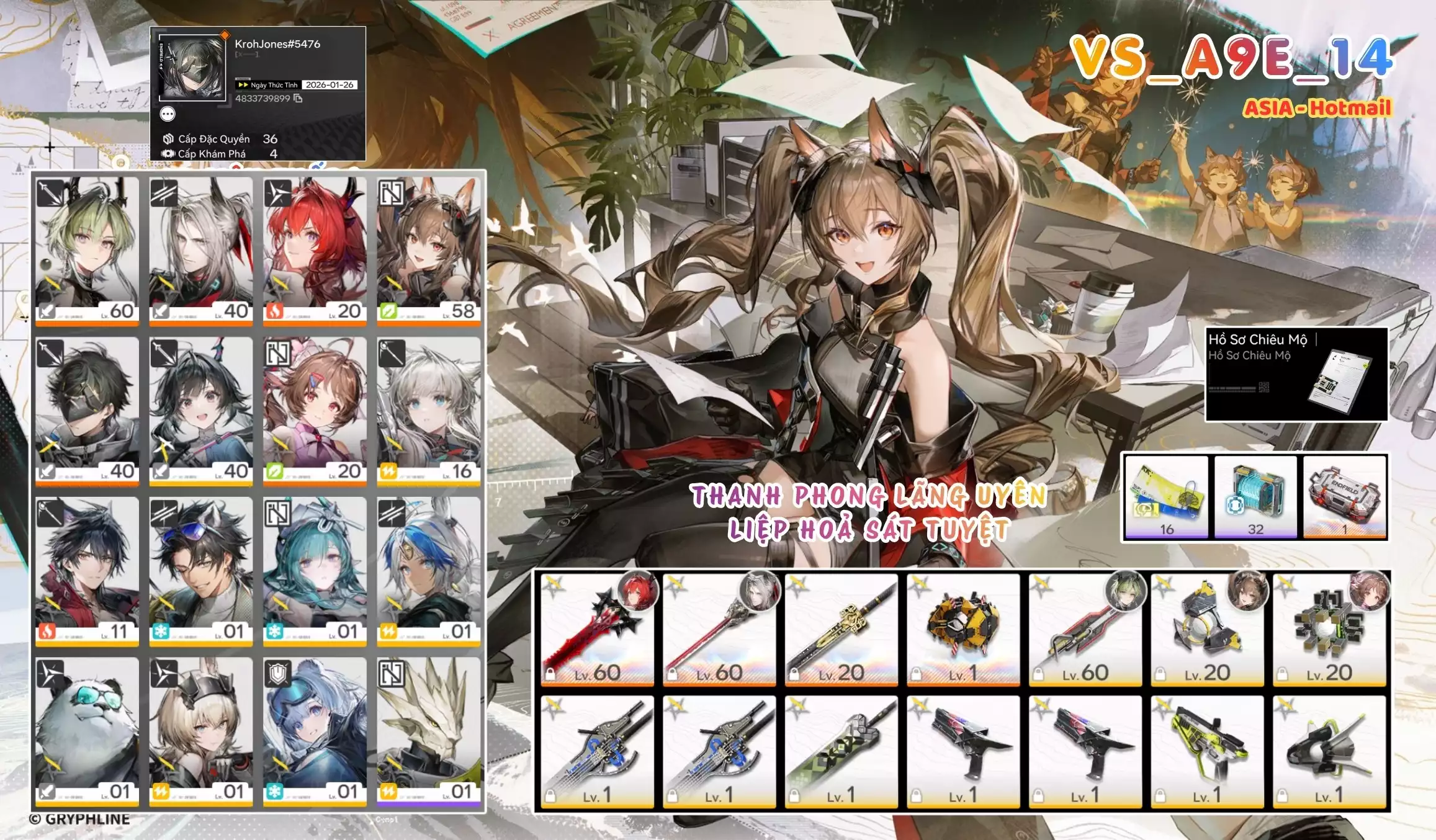 [ VS_A9E_14 THANH PHONG LÃNG UYÊN! ] GILBERTA + LAEVATAIN TRẤN + POGRA TRẤN + LIFENG -{ 10 VÉ LIMIT BANNER SAU }- CÒN NHIỀU QUEST / EVENT!