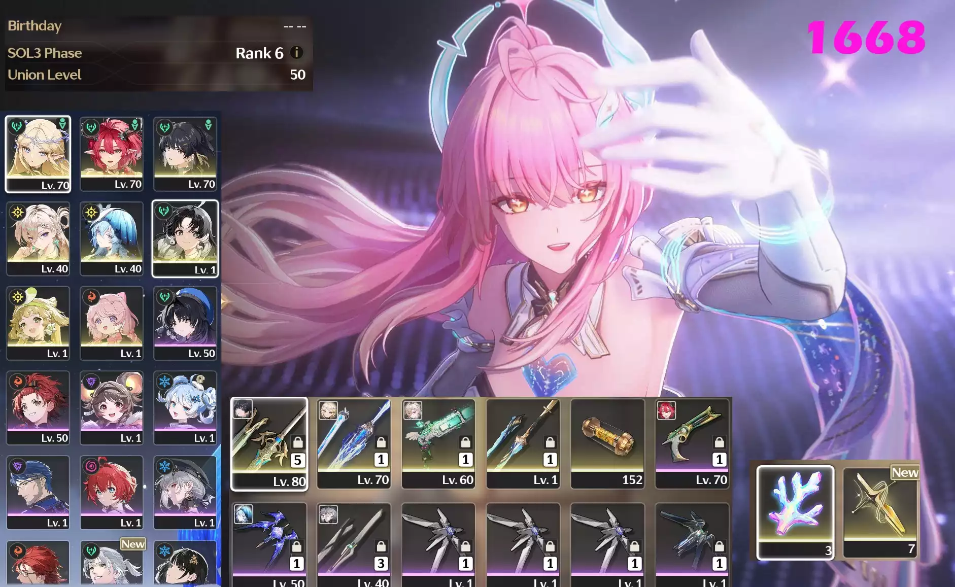 [ ACC VIP ] WW 1668 Lynae c0r1, cartethyia c0r1, ciaccona + shorekepper