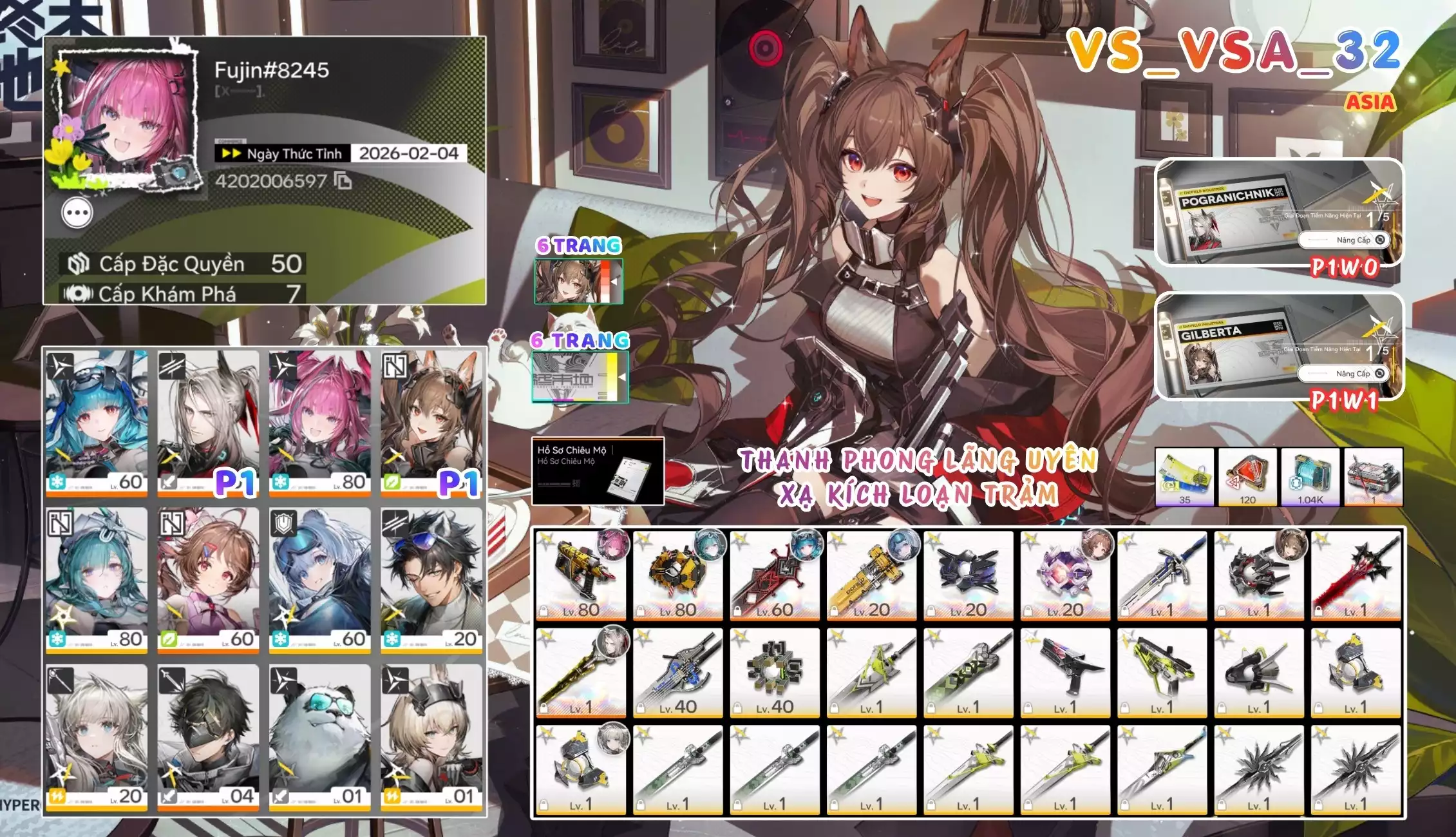 [ VS_A9E_32 SIÊU PHẨM XẠ KÍCH LOẠN TRẢM! ] YVONNE + GILBERTA P1 TRẤN + POGRA P1 + ARDELIA TRẤN + RITE + MAIN TRẤN -{ FREE 10 VÉ LIMIT BANNER SAU }- 6 TRANG BANNER LIMIT. CÒN NHIỀU QUEST / EVENT!