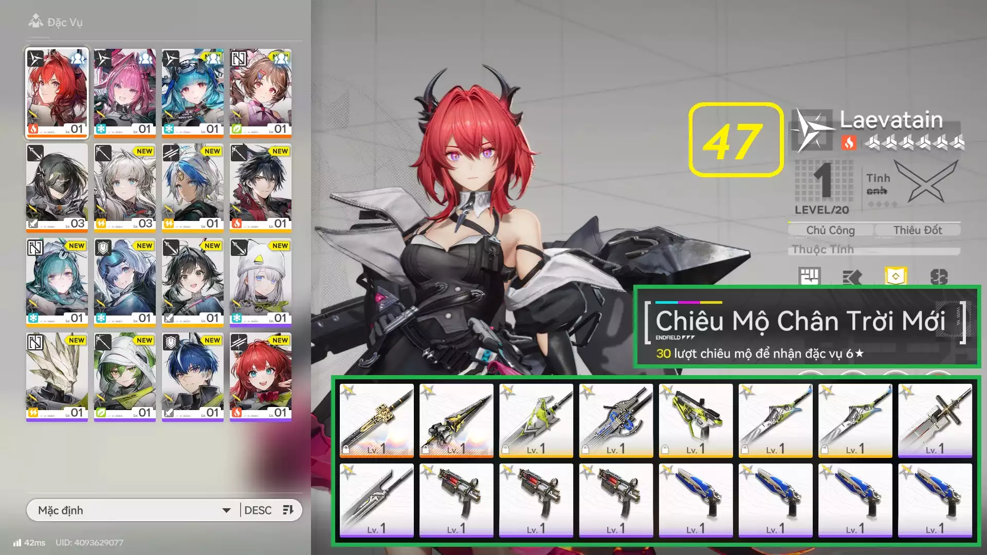 Hàng hiếm: Yvon + Laeva +  Last Rite Ar2 Full tài nguyên, còn banner TT, có nút nhảy - Team đẹp giá rẻ phù hợp trải nghiệm game từ đầu