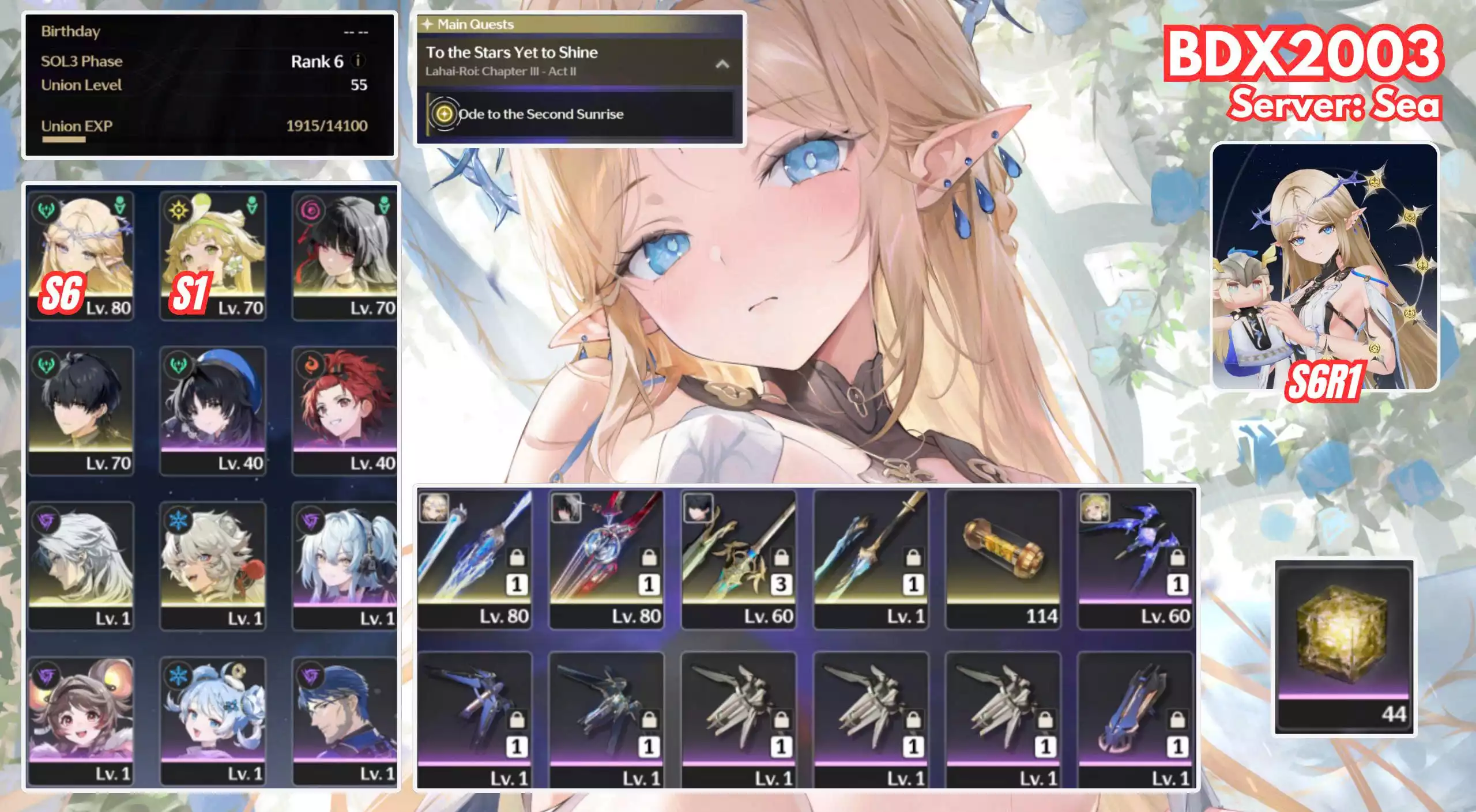 BDX2003 GIÁ CỰC NGON - CARTHY S6R1 + CHISA S0R1