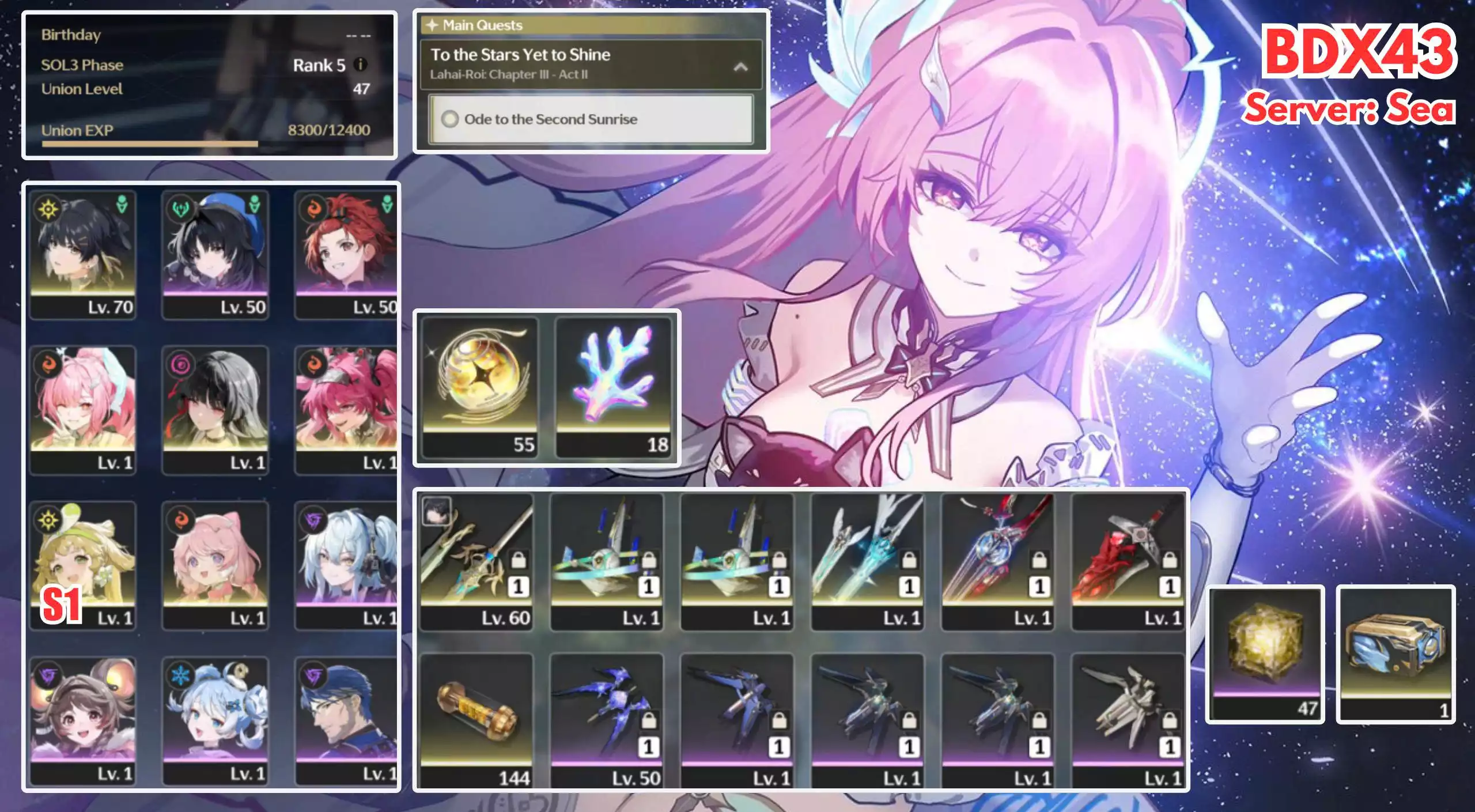 W43 - 3 CHAR 3 TRẤN TOP META CHO AE / 55 VÉ LIMITED