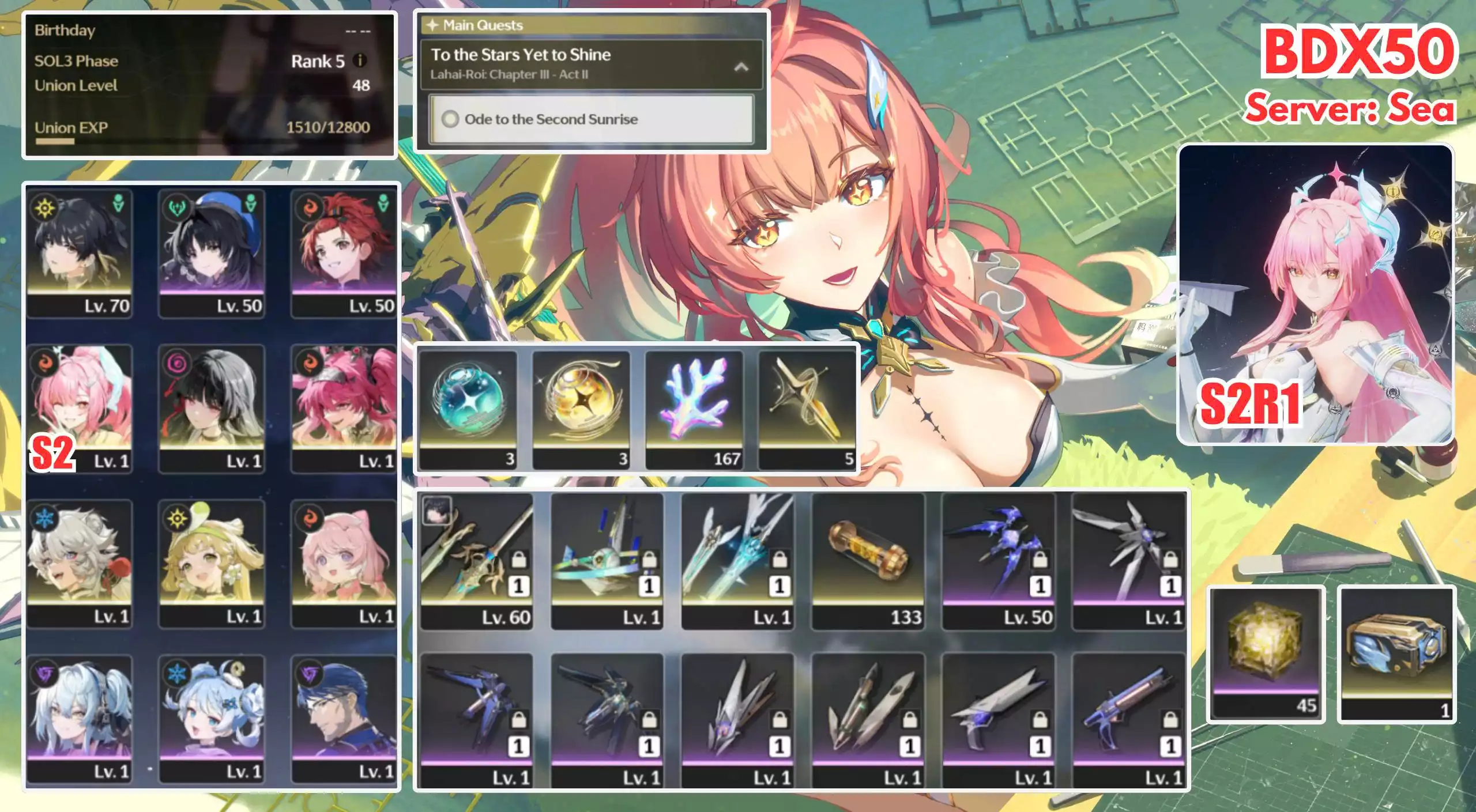 W50 - 3 CHAR / 1 TRẤN / AME S2R1