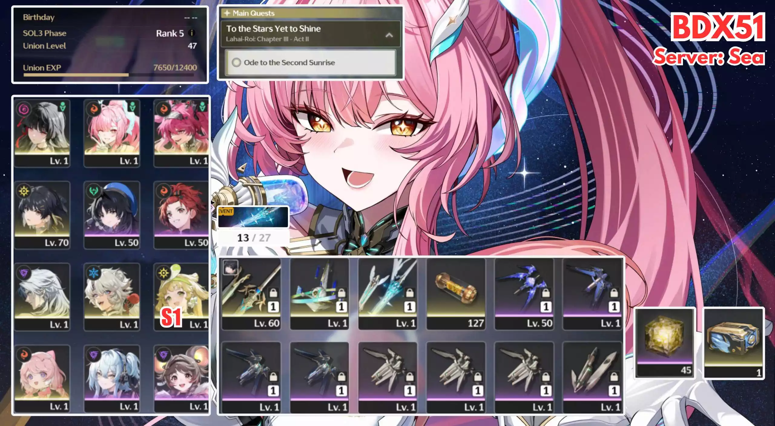 W51 - 3 CHAR 1 TRẤN TOP META CHO AE