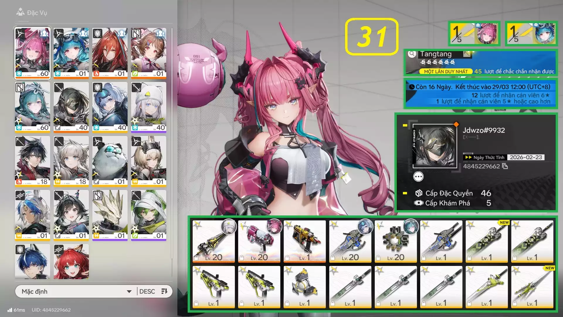 Yvon E1 Trấn kẹp Last Rite E1 - Team đẹp giá rẻ cho ae trải nghiệm game - Gần nổ thêm char 6s