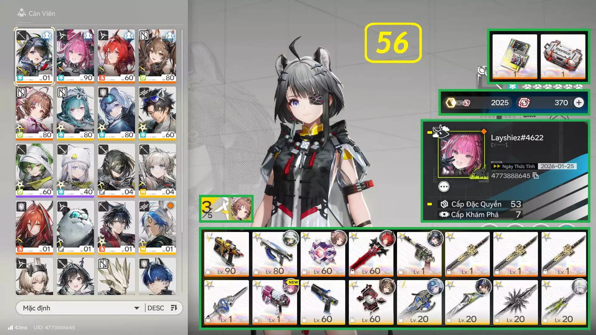 Siêu phẩm Full Limit: Tangtang Trấn + Laeva Trấn + Yvon Trấn - Free chọn thêm 1 char 6s