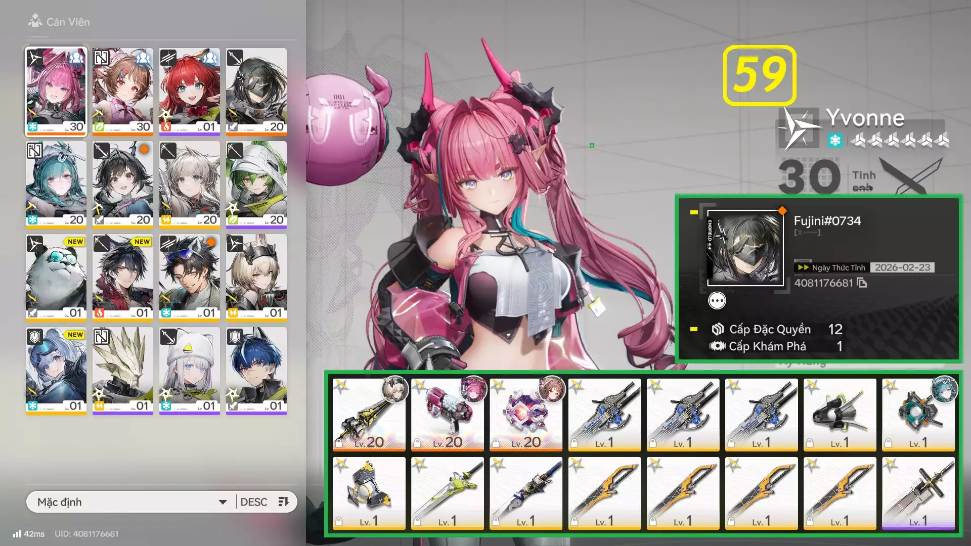 Yvon Trấn Ar12 - Team đẹp giá rẻ cho ae