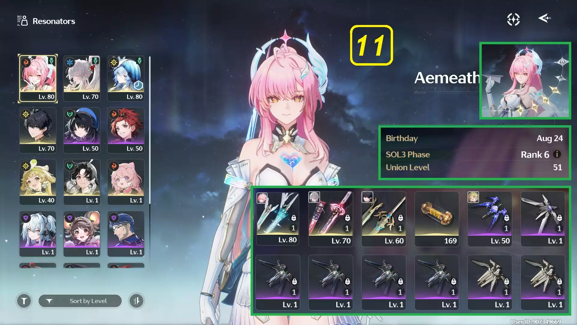 Sea - Kuro - Aemeath E64S1