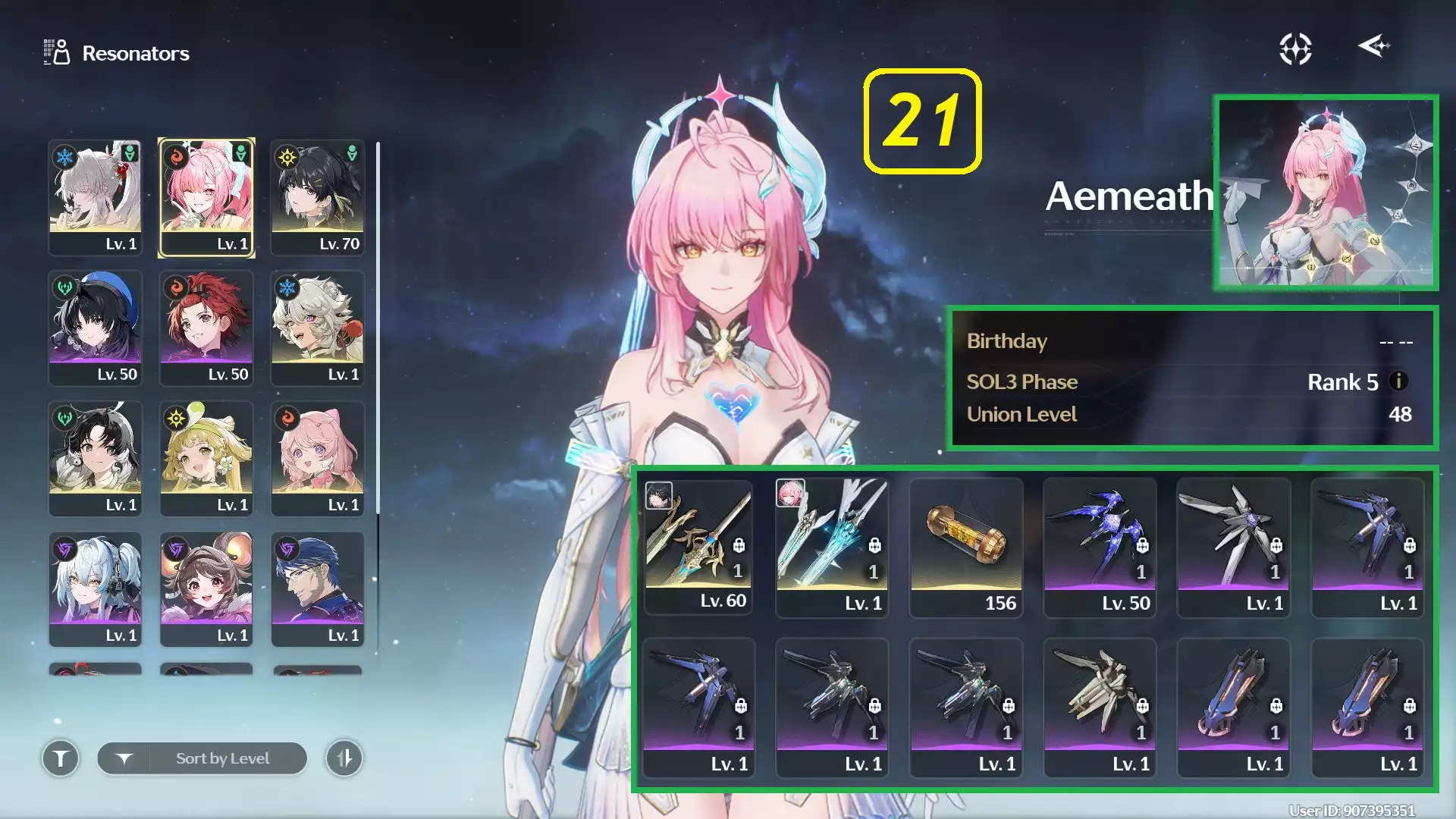 Sea - Kuro - Aemeath E3S1