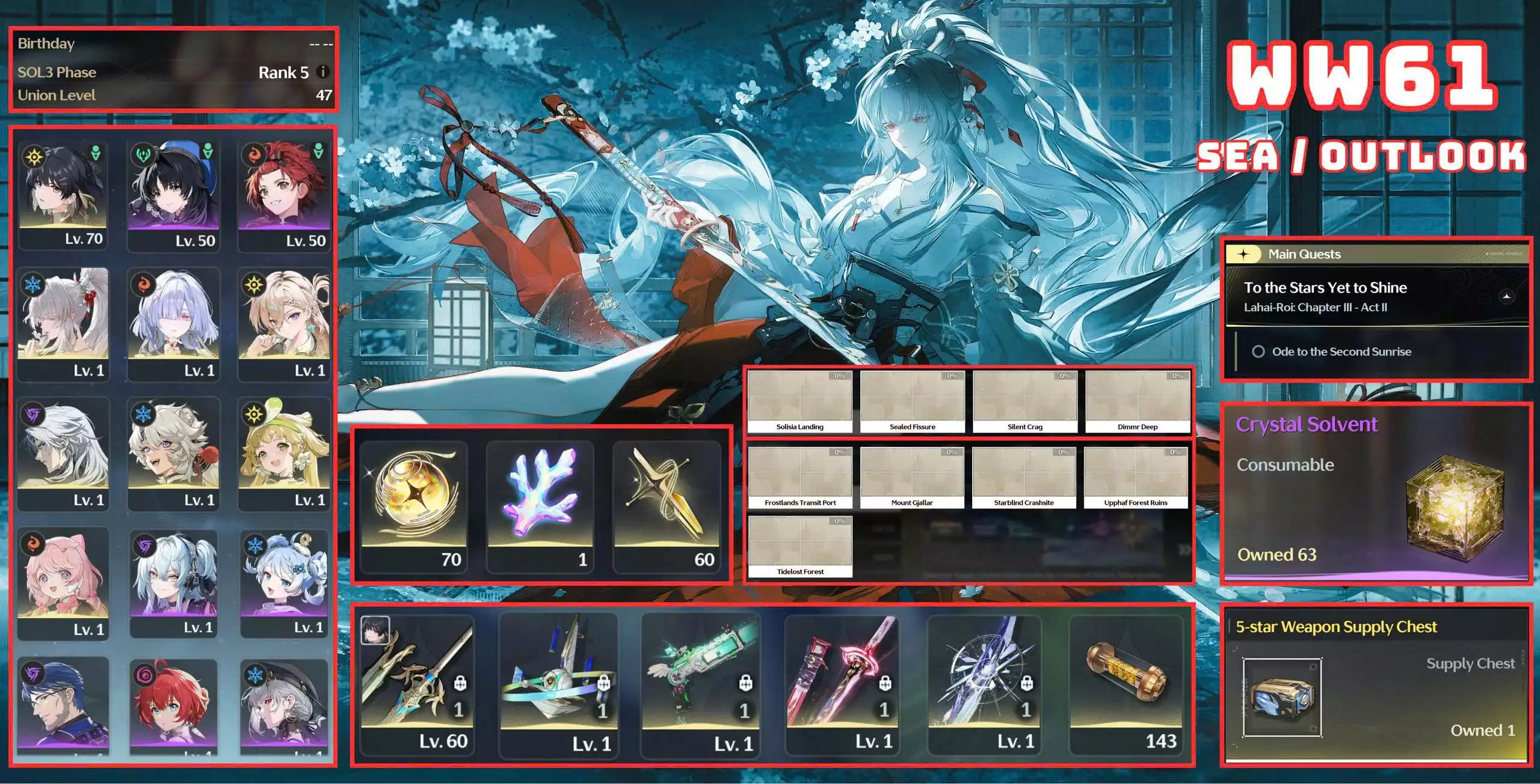 W61 - FULL TEAM DÁT KIM CƯƠNG HIYUKI / 70 VÉ CHAR + 60 VÉ LIMITED