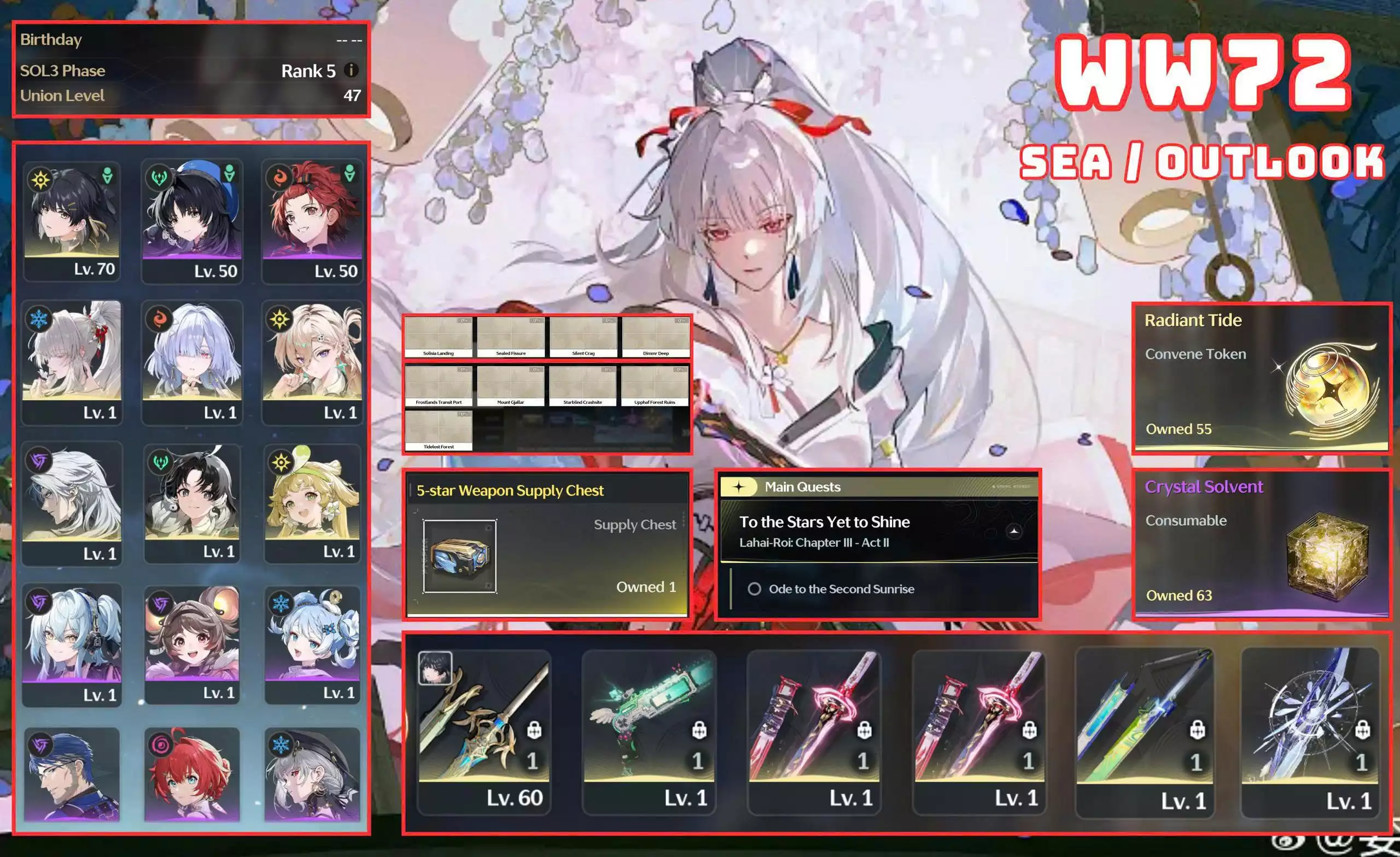 W72 - FULL TEAM DÁT KIM CƯƠNG HIYUKI / 55 VÉ CHAR