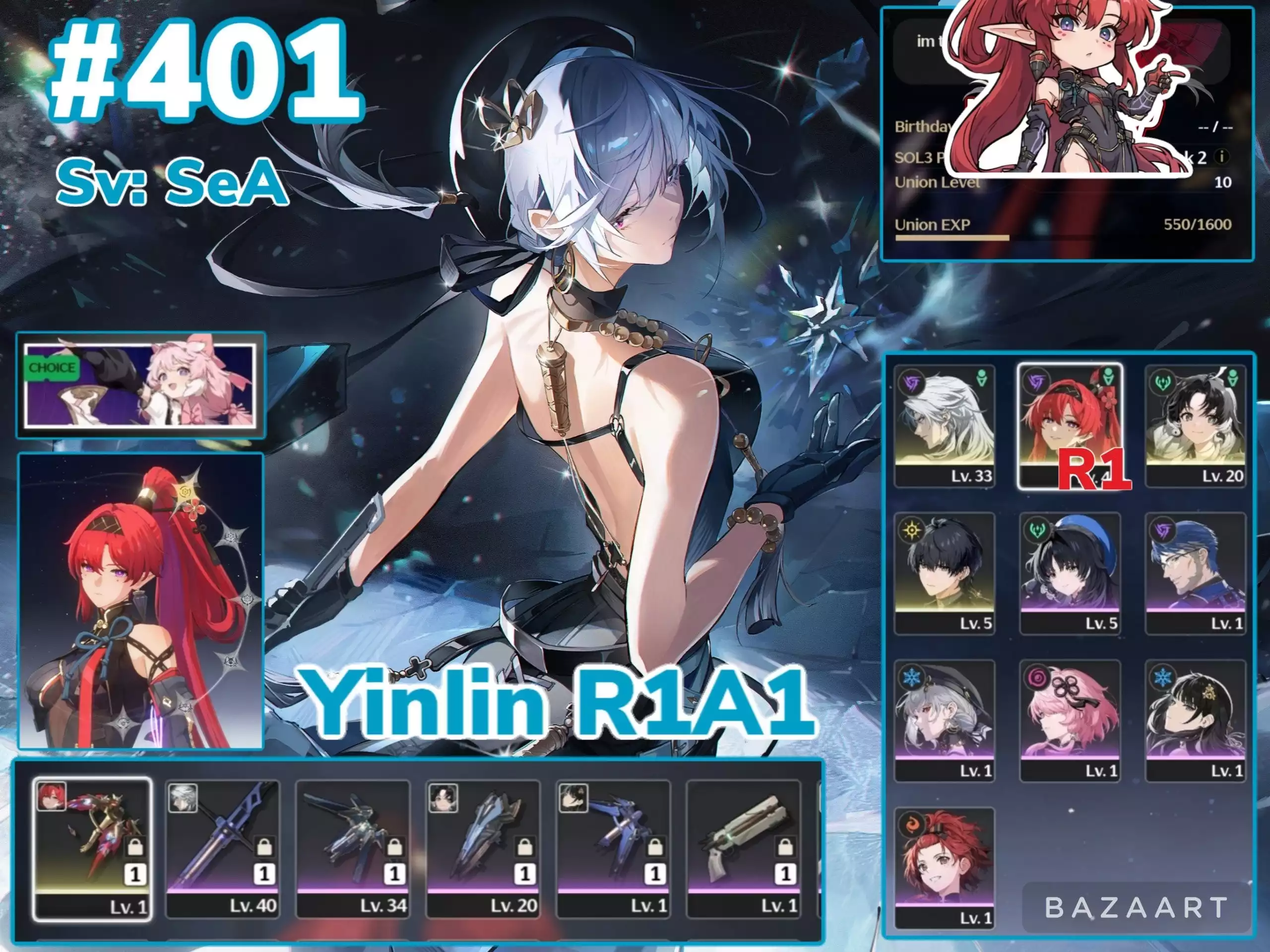 [ ACC VIP ] TH100 Yinlin C1 Trấn + Calcharo + Jianxin + còn banner chọn