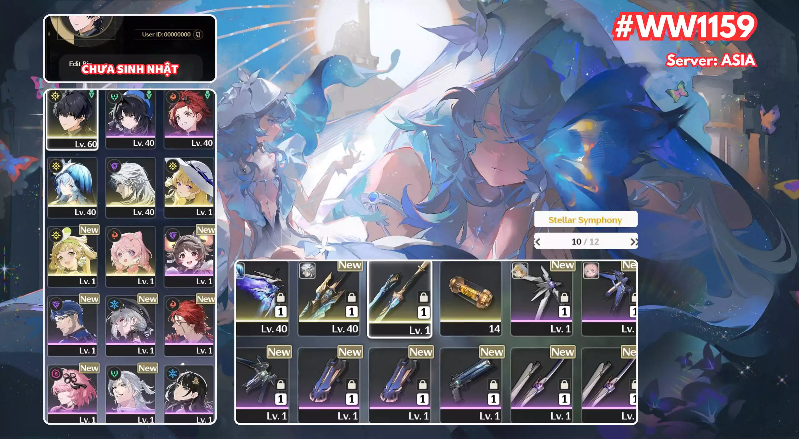 [ ACC VIP ]  WW1159 ASIA Sho Trấn + Phoebe ( Banner Trấn 10 Trang )