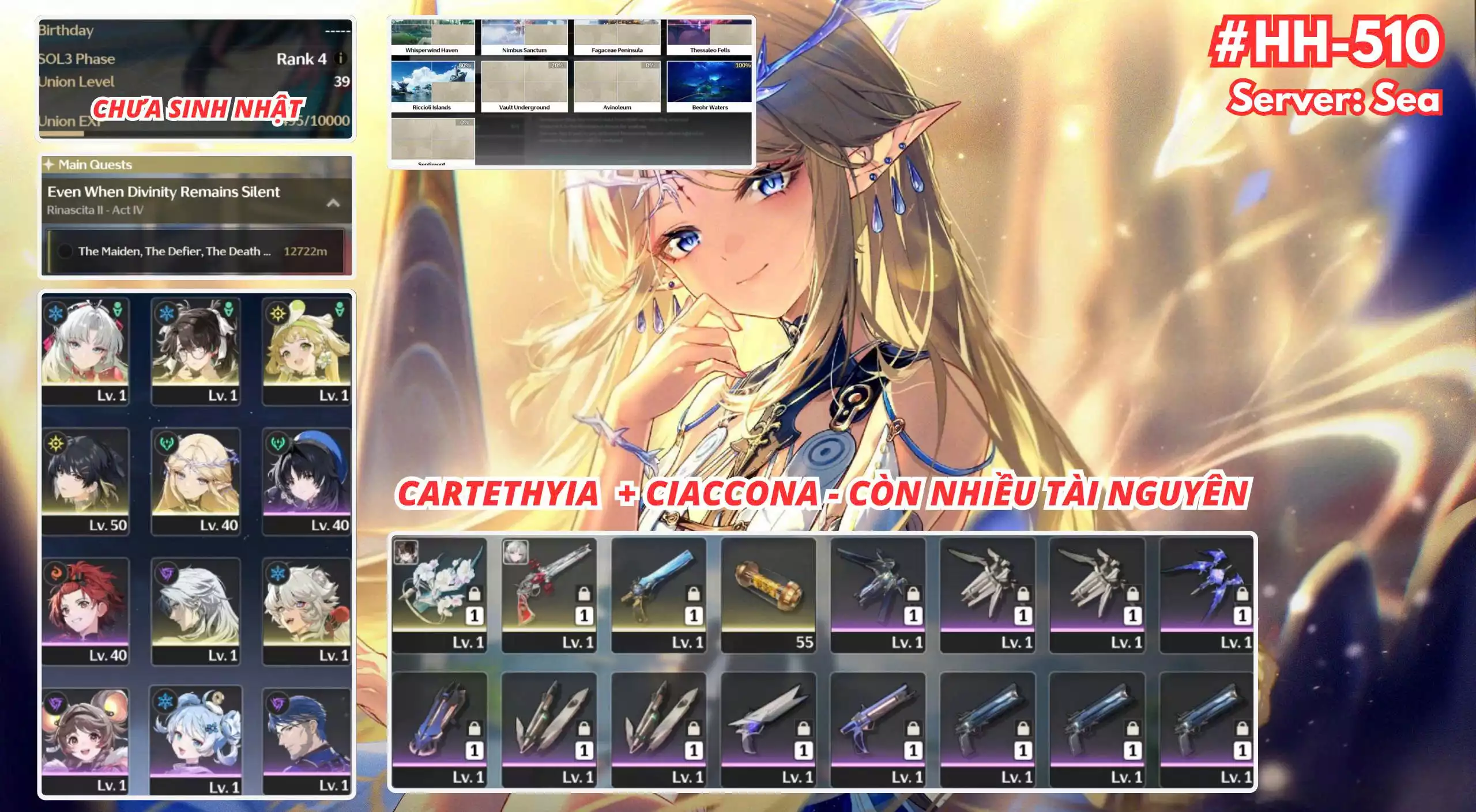 [#HH-510 SEA VIP] CARLOTTA TRẤN + ZHEZHI TRẤN + CARTETHYIA + CÒN NHIỀU TÀI NGUYÊN CHO ANH EM