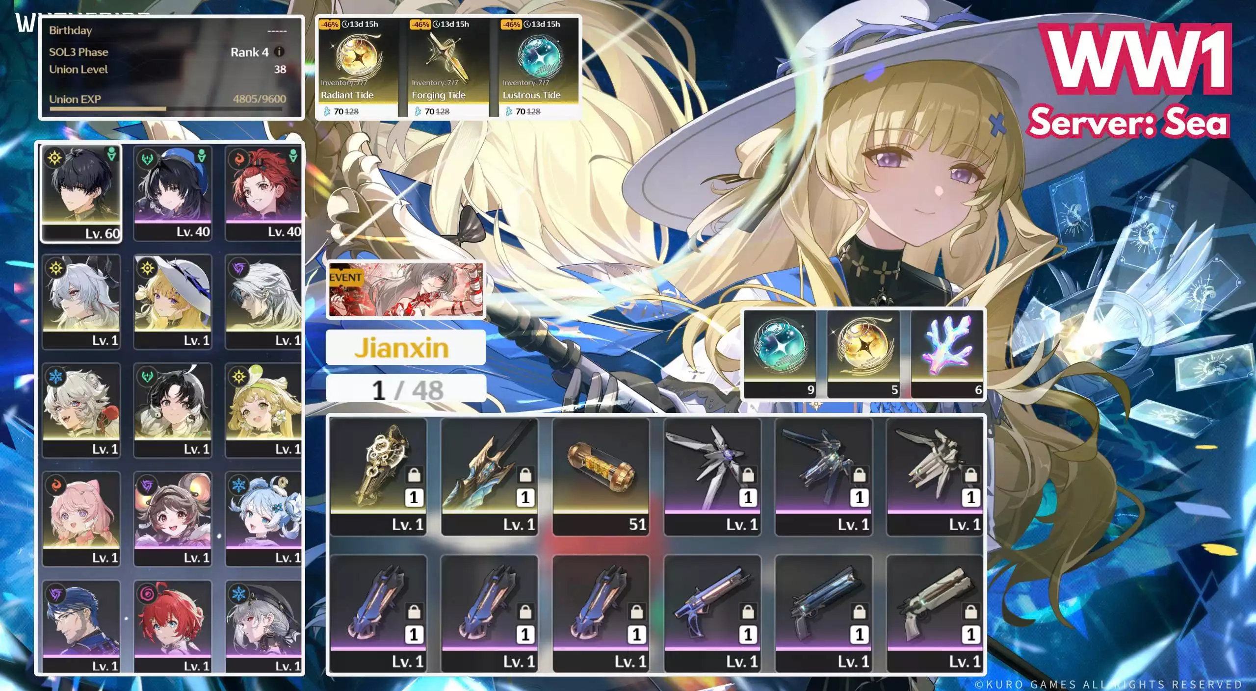 BDWW1 - 8 CHAR 5* / ZANI TRẤN + PHOEBE