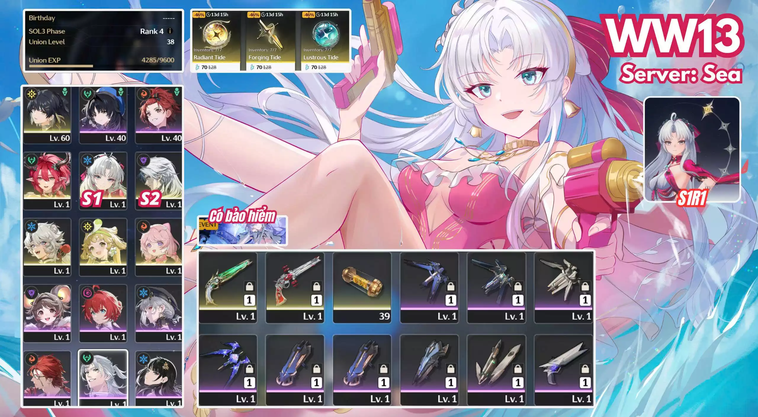 WW13 - CANTA S1R1 / CIACC S0R1 / BẢO HIỂM LIMITED