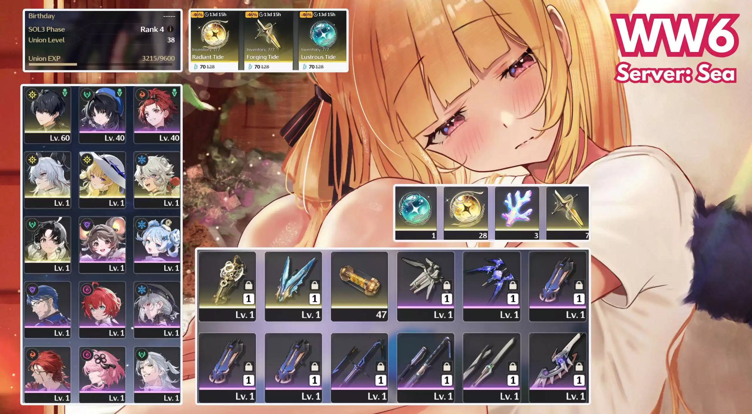 WW6 - ZANI TRẤN / PHOEBE / 28 ROLL CHAR